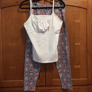 Cato L leggings & inc xl camisole